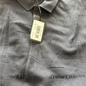 Armani Exchange Men's Polo in Gray